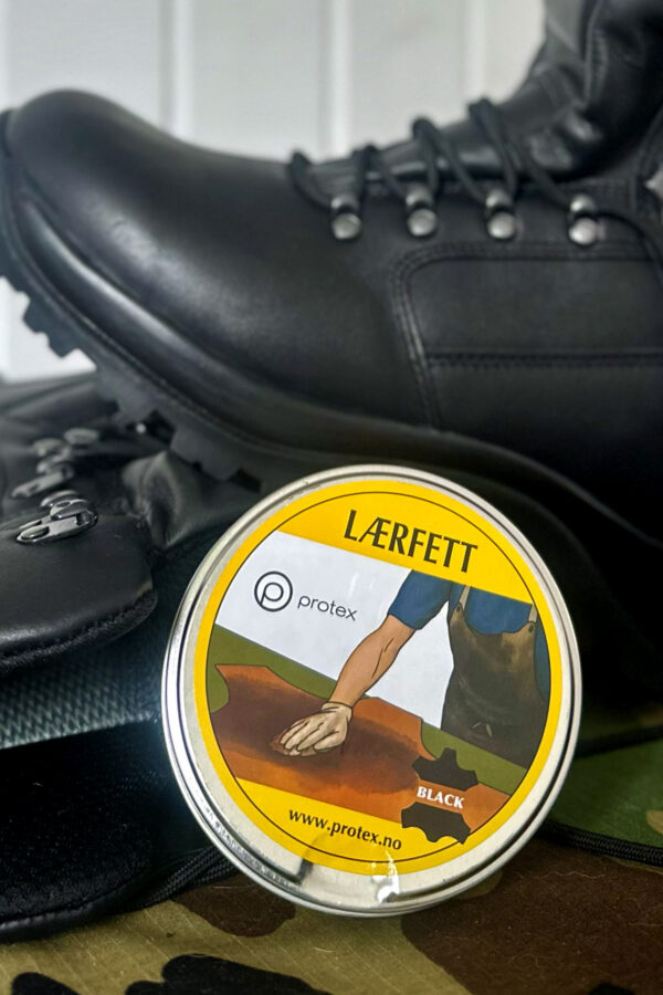 lærfett og jegerstøvel
